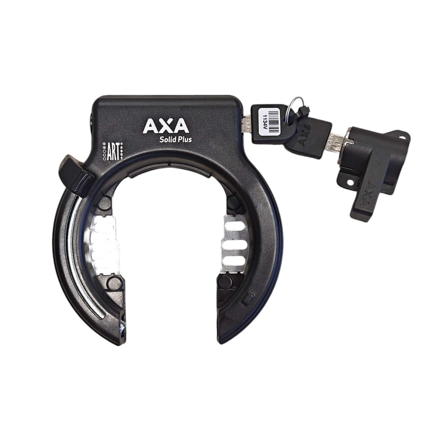 Axa Ringschloss Solid Plus + Phylion Gepäckträgerakkuschloss (Werkstattverpackung).