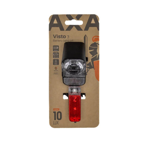 Axa Visto 3 Batterie-LED-Beleuchtungsset