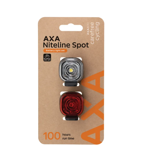 Axa Niteline Spotbeleuchtungsset, batteriebetrieben, LED