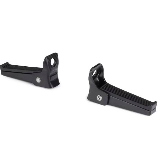 Bobike Fußrasten 1118. Klappbar. Achsenmontage, schwarz.