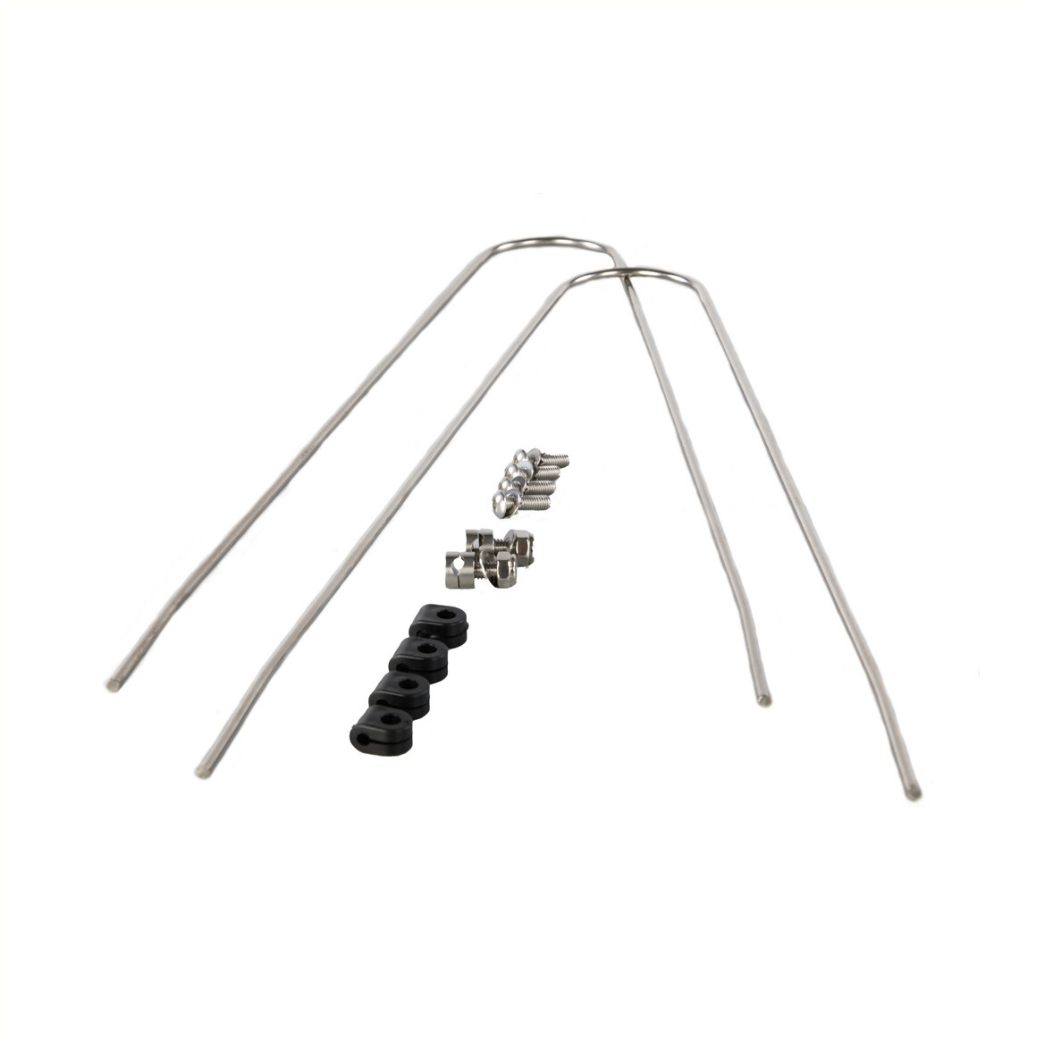 Mirage Schutzblechstangensatz Edelstahl 5mm 45mm 28"