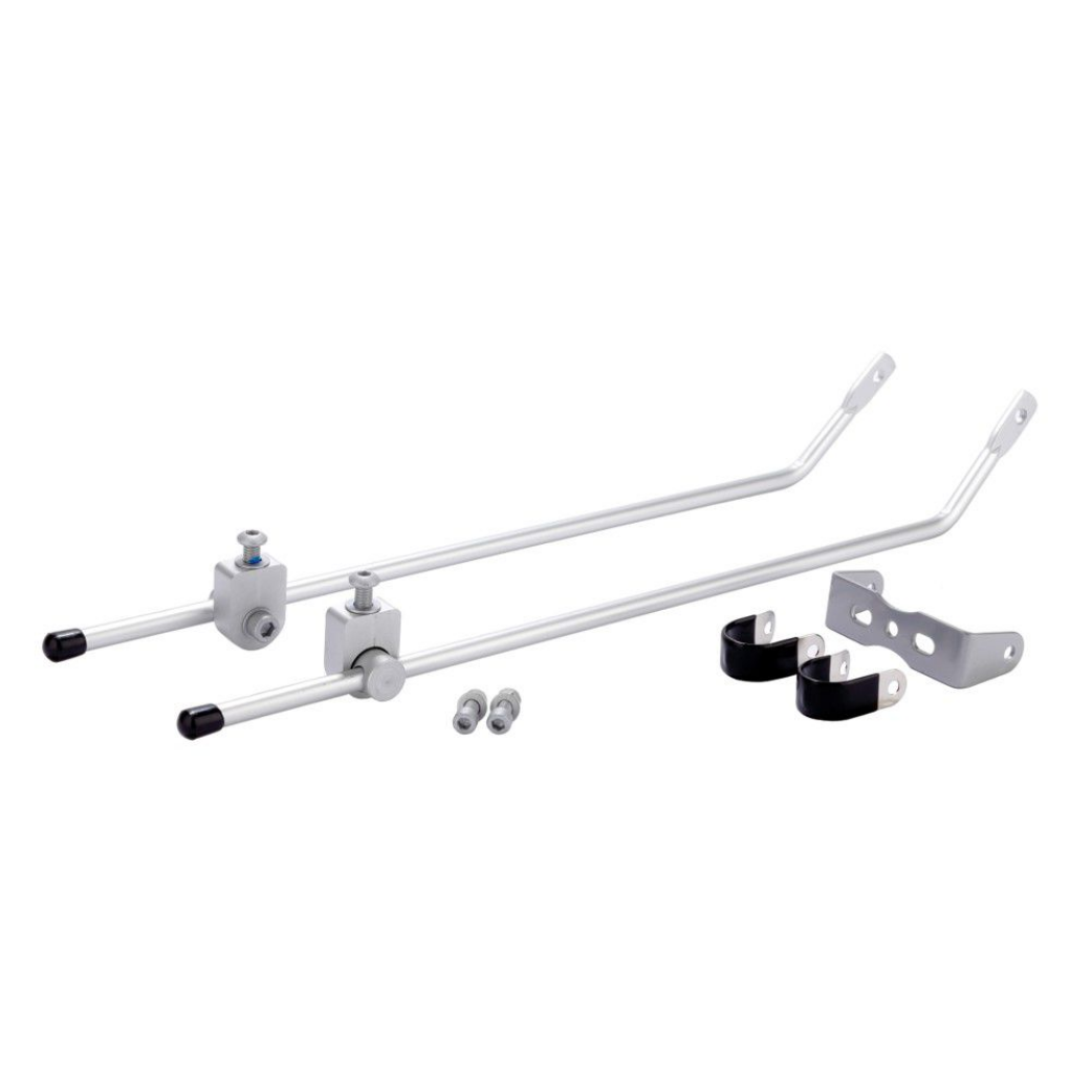 Montageteile für Massload-Heckträger silber