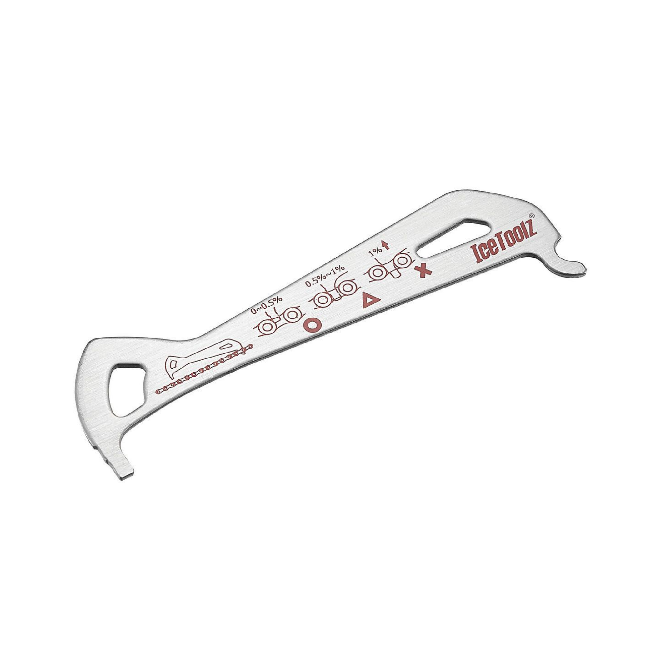 IceToolz Kettenverschleißmesser aus Edelstahl