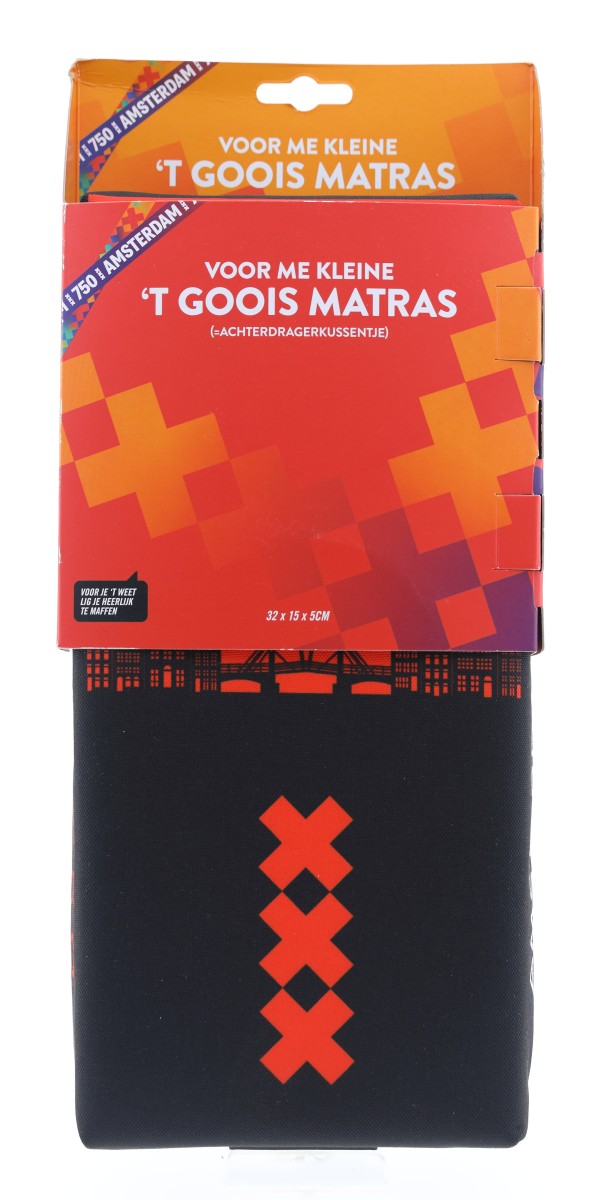 t Goois Mattress for me Small, Luggage carrier cushion black/red