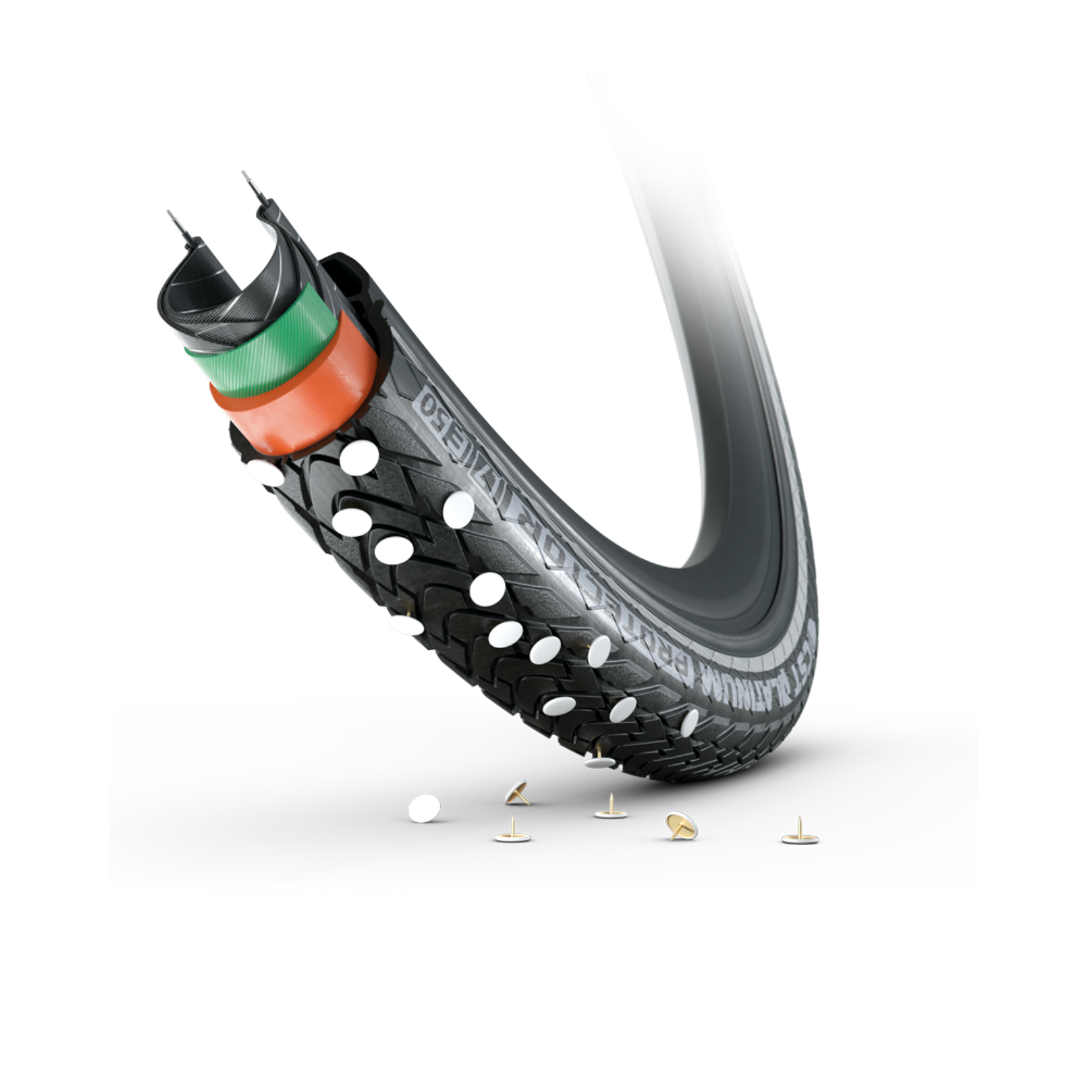 CST Platinum Protector (4 mm Pannenschutz), schwarz mit Reflexion.  28x1 5/8x1 3/8,  ETRTO 37-622