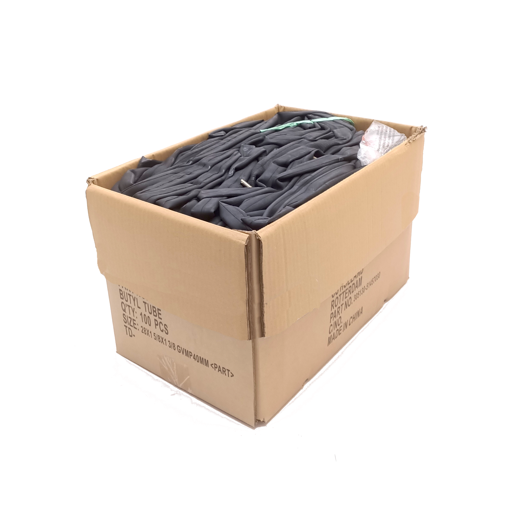 CST Schlauch 28x1 5/8x1 3/8 ETRTO 28/47-622, Werkstattverpackung pro 100 Stück. Erstinstallation, Ventil: Dunlop Blitz/Holland 40mm