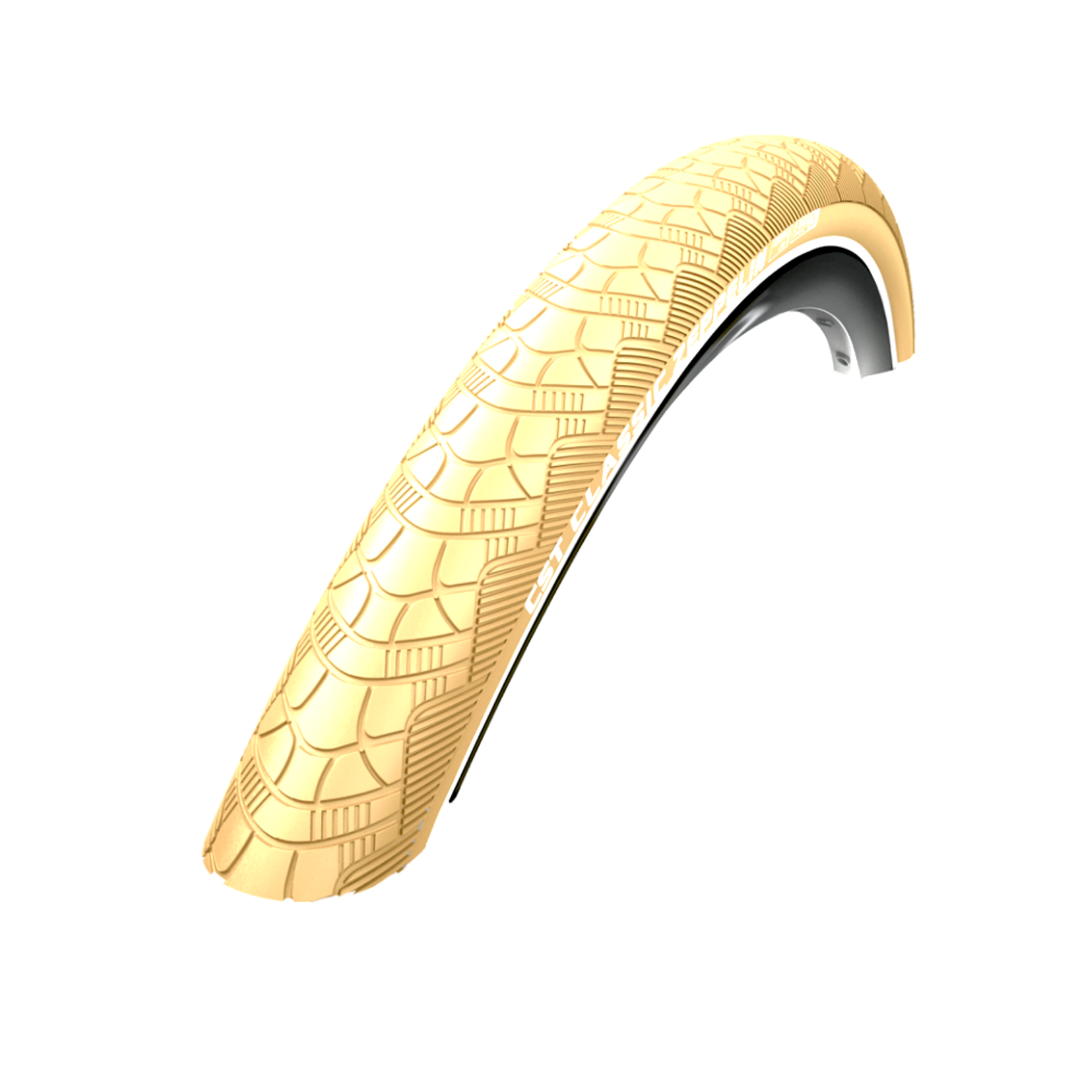 CST Zeppelin (1 mm Pannenschutz) Creme mit Reflexion. 28x2,00, ETRTO 50-622