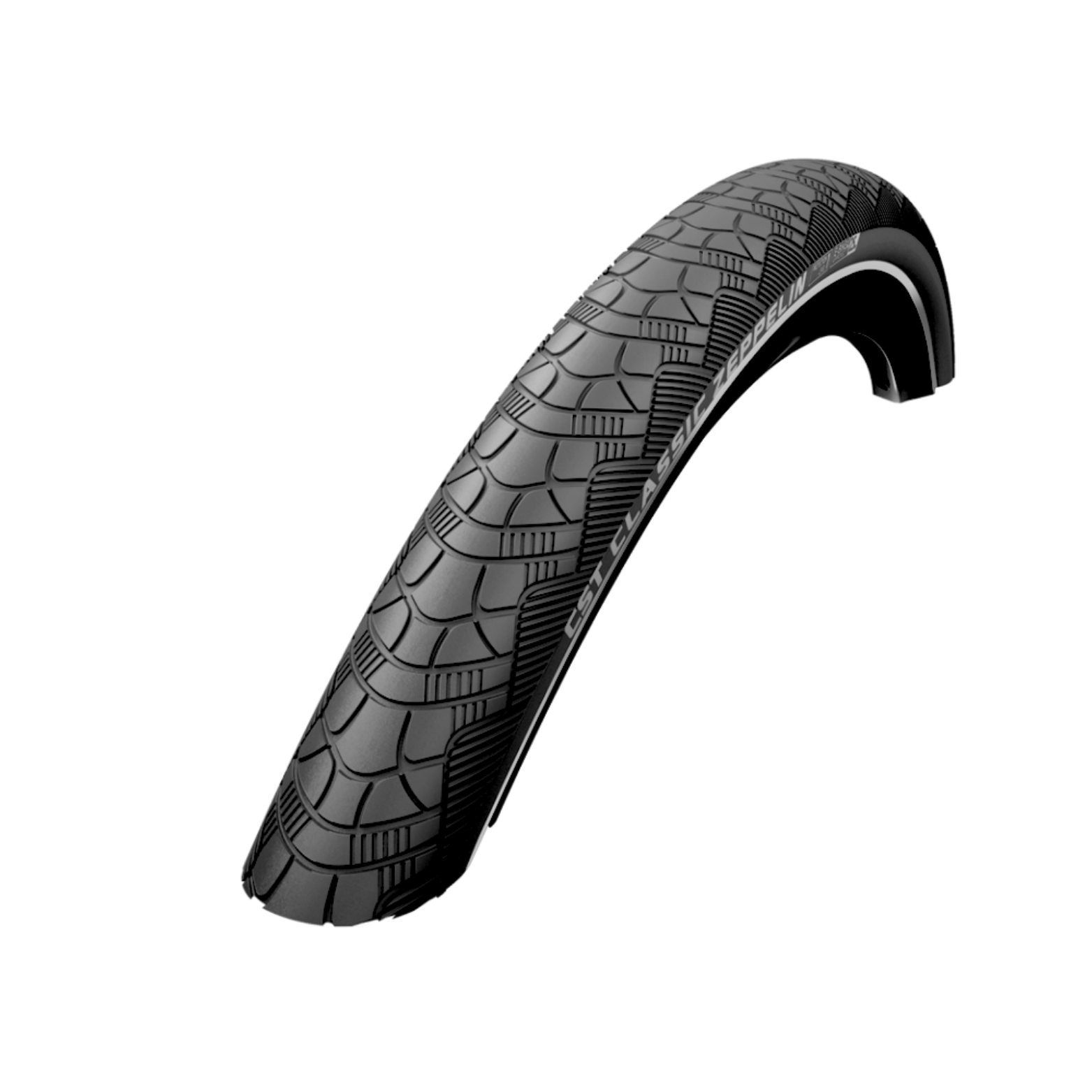 CST Zeppelin (1mm anti-puncture) Black with reflection. 28x2.00, ETRTO 50-622