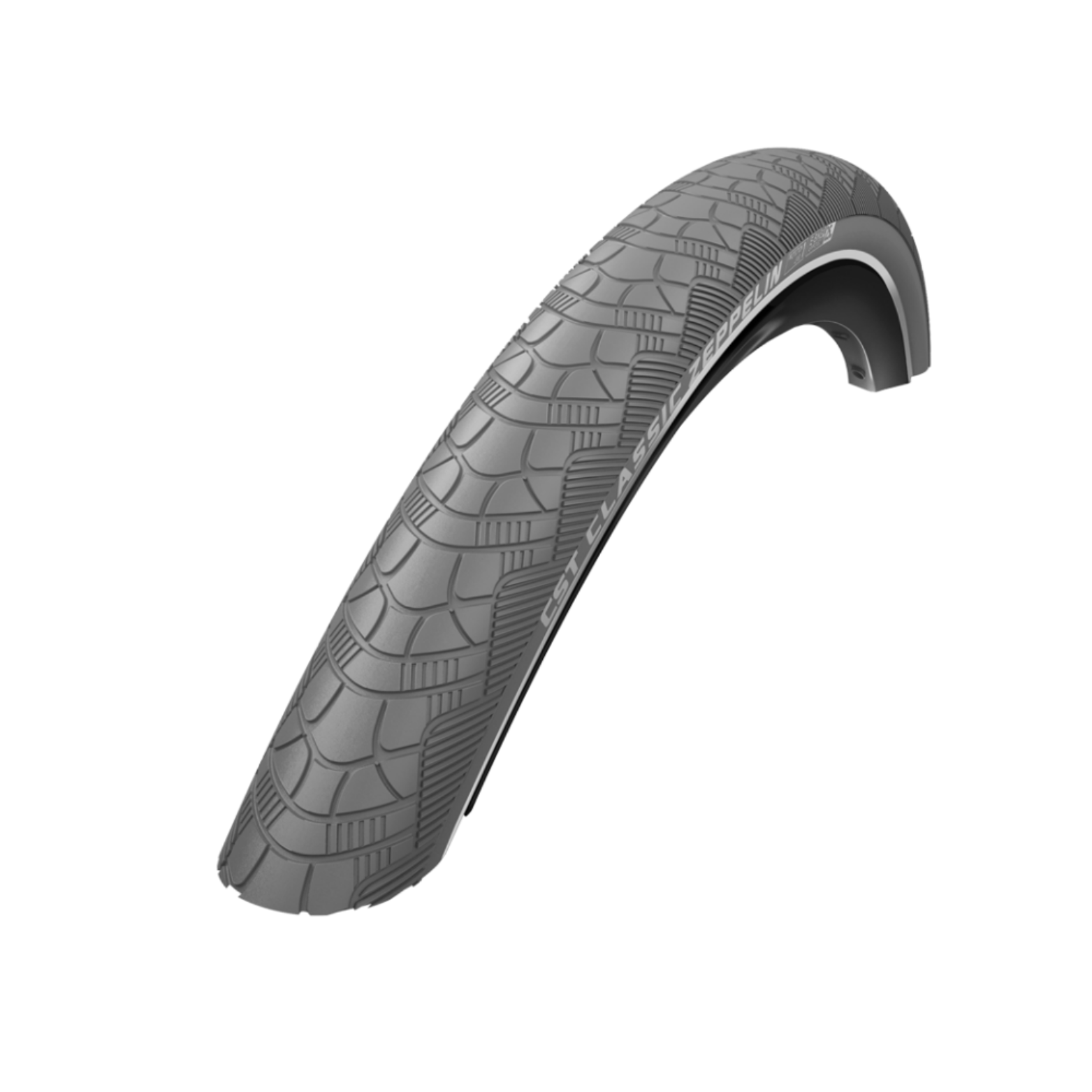 CST Zeppelin (1 mm Pannenschutz) Grau mit Reflexion. 28x2,00, ETRTO 50-622