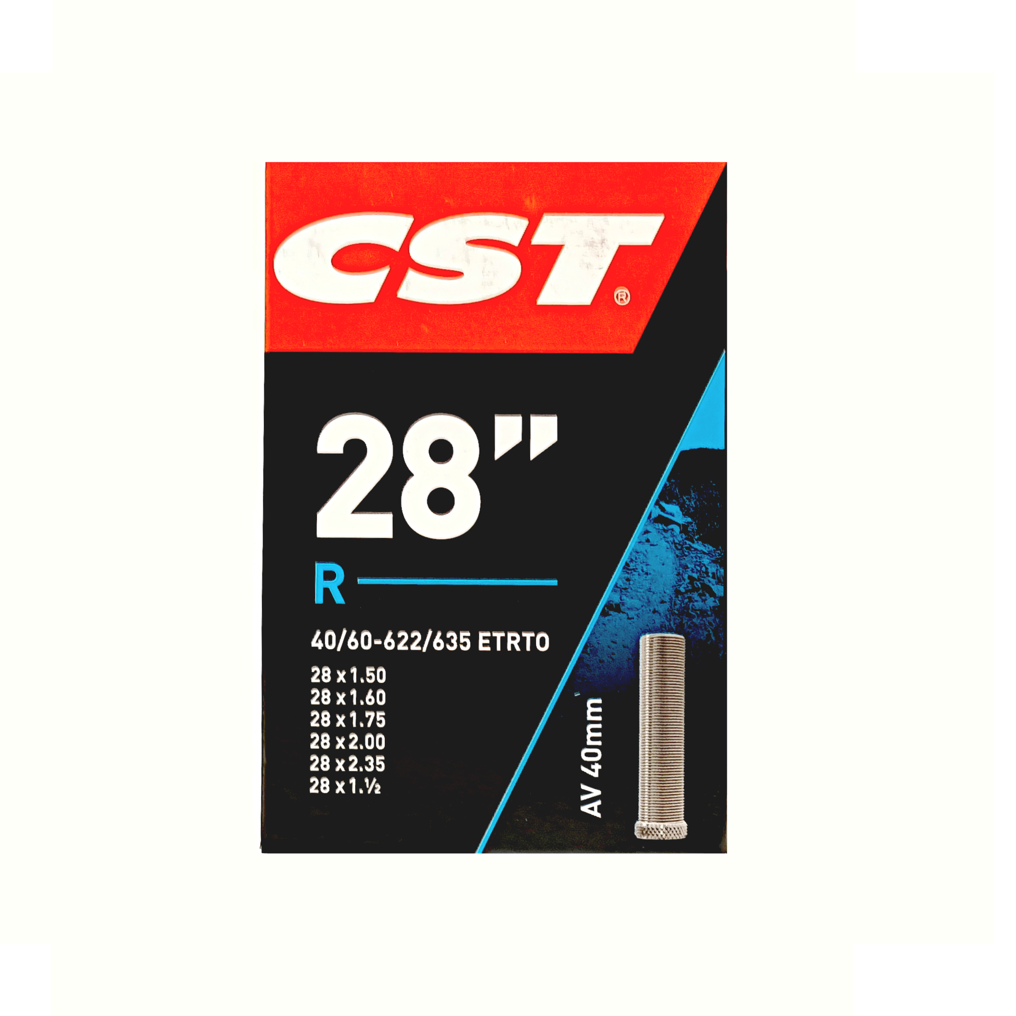 CST-Schlauch 28 x 1,50/2,35 ETRTO 40/60-622-630, Ventil: Auto/Schrader 40 mm