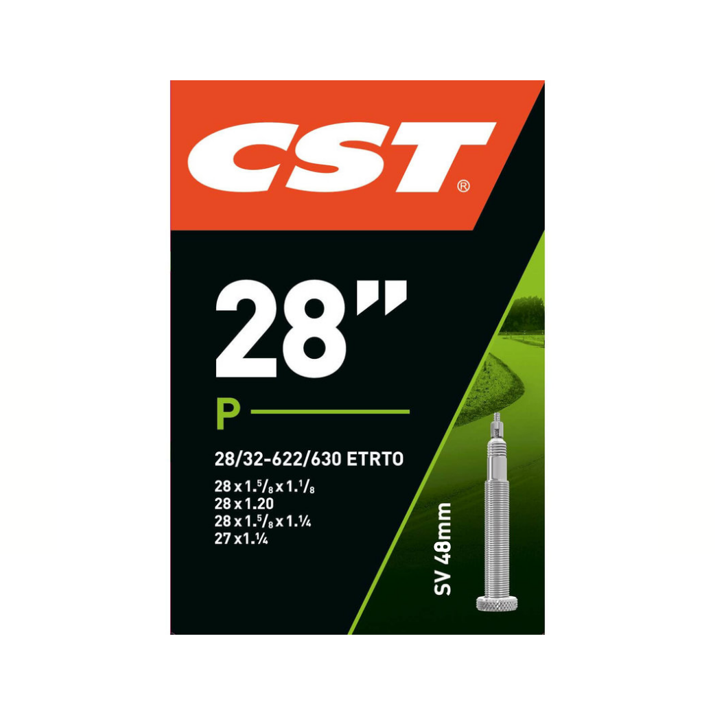 CST-Schlauch 28 x 1 5/8 x 1 1/8, ETRTO 28/32-622/630, Ventil Presta/Französisch 48 mm