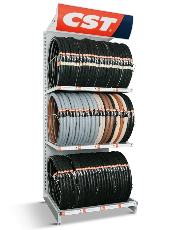 CST-Reifenregal Option 1 mit Platz für ca. 75 Reifen.