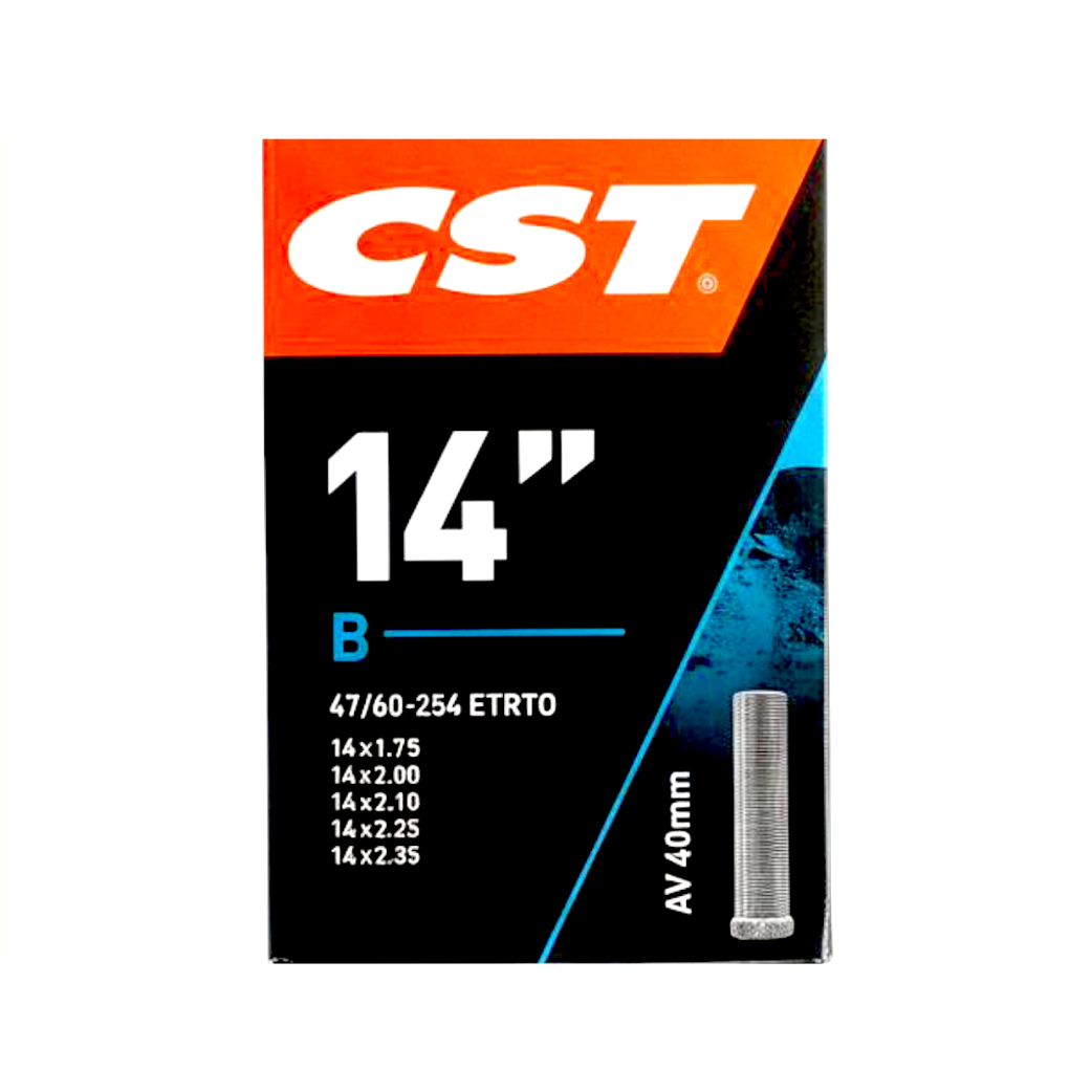 CST Schlauch 14x1.75/2.35 ETRTO 47/62-254, Ventil: Auto/Schrader 40mm