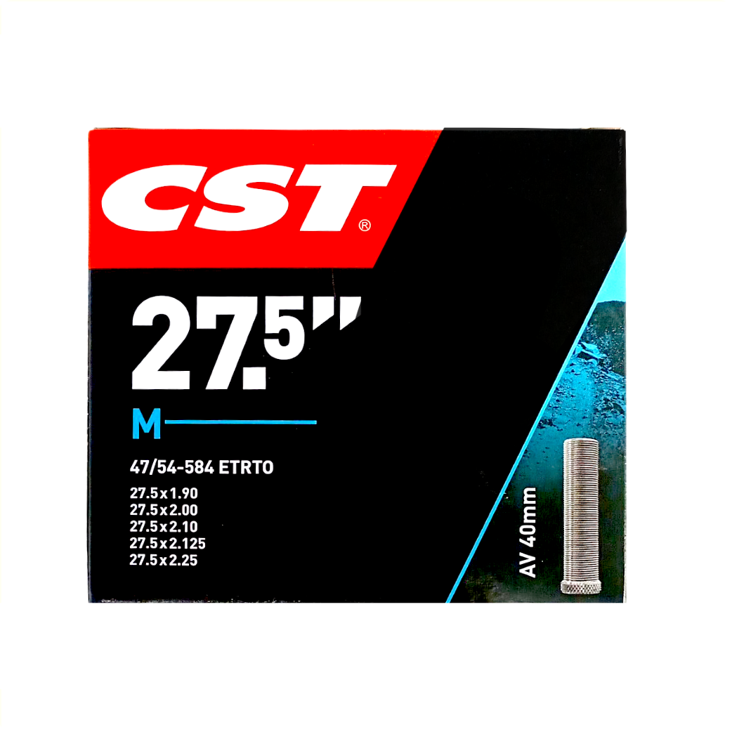 CST Schläuche 27,5 x 1,90 – 27,5 x 2,25 ETRTO 47/54 – 584 Ventil 40 mm: Auto/Sclaverand