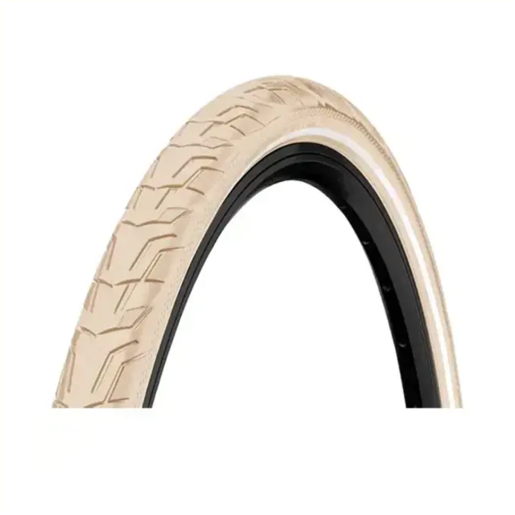 Continental Ride City tire, cream with reflection, 28x1.75, ETRTO 47-622 (25km/h E-Bike approved)