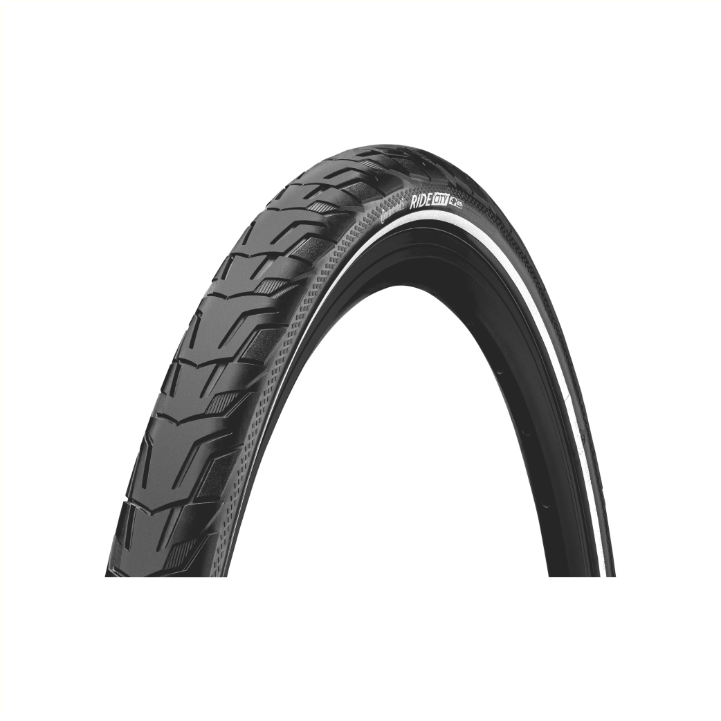 Continental Ride City Außenreifen, schwarz mit Reflektion, 28x1.75,puncture protection, ETRTO 47-622 (25km/h E-Bike zugelassen)