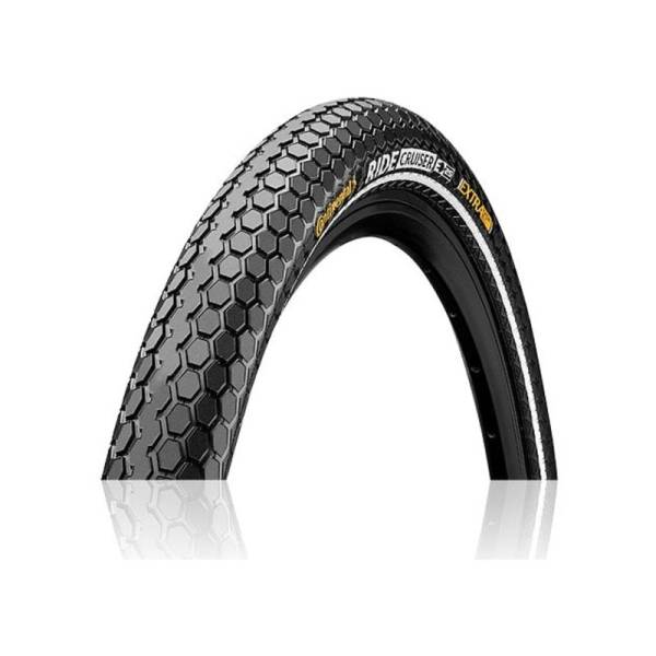 Continental Ride Cruiser Reifen, Schwarz mit Reflektoren, 28x2.00, ETRTO 50-622
