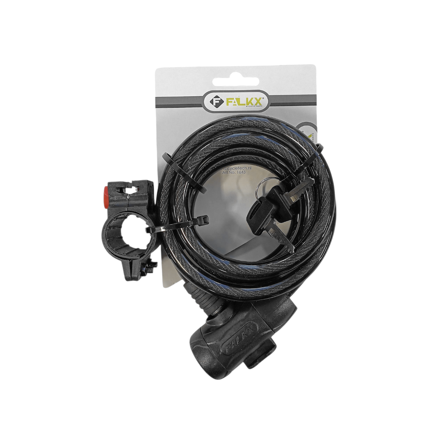 FALKX Kabelschloss 12x1800mm schwarz