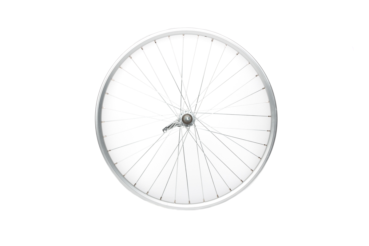 Hinterrad 26x1,75 (559) Rodi-Freeway silberne hohe Aluminiumfelge KT-Bremsnabe