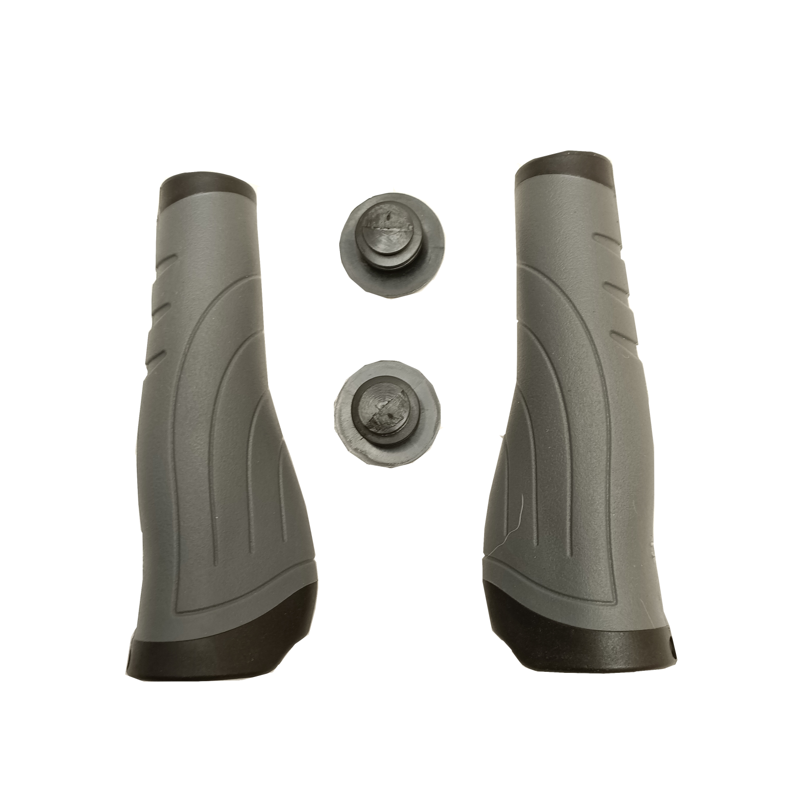 FALKX Silber Gripp-Griffe ergonomisch schwarz/grau.