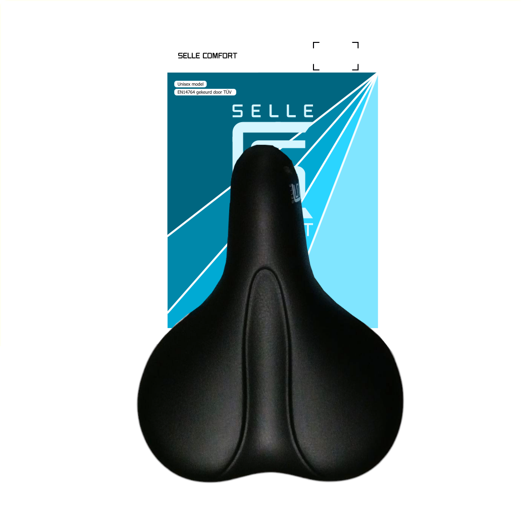Selle Comfort Sattel E-Bike Soft medium schwarz, ohne Sattelklemme