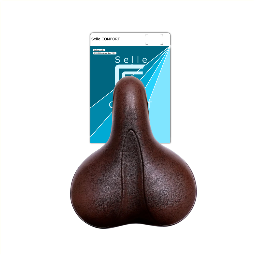 Selle Comfort Sattel E-Bike Soft braun, ohne Gurt
