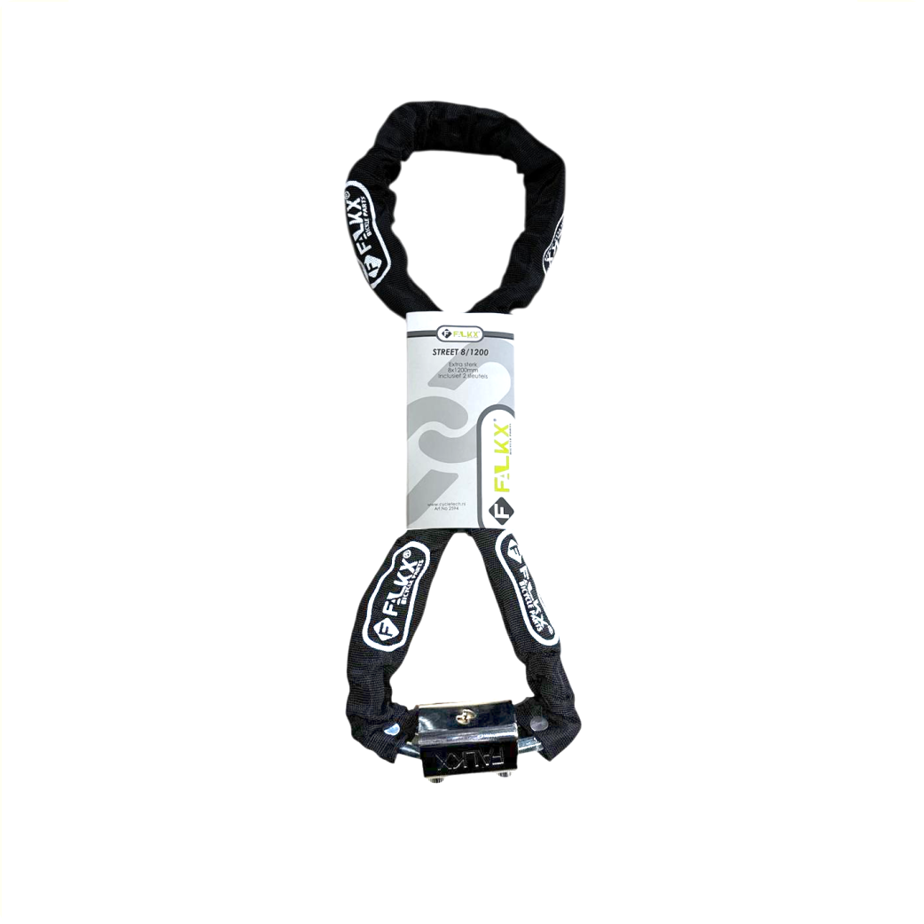 FALKX Street Kettenschloss 8x 8x1200mm, schwarz