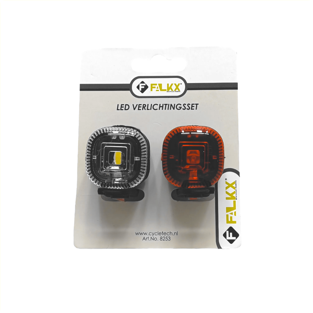 FALKX LED Silikon-Beleuchtungsset schwarz Batterie