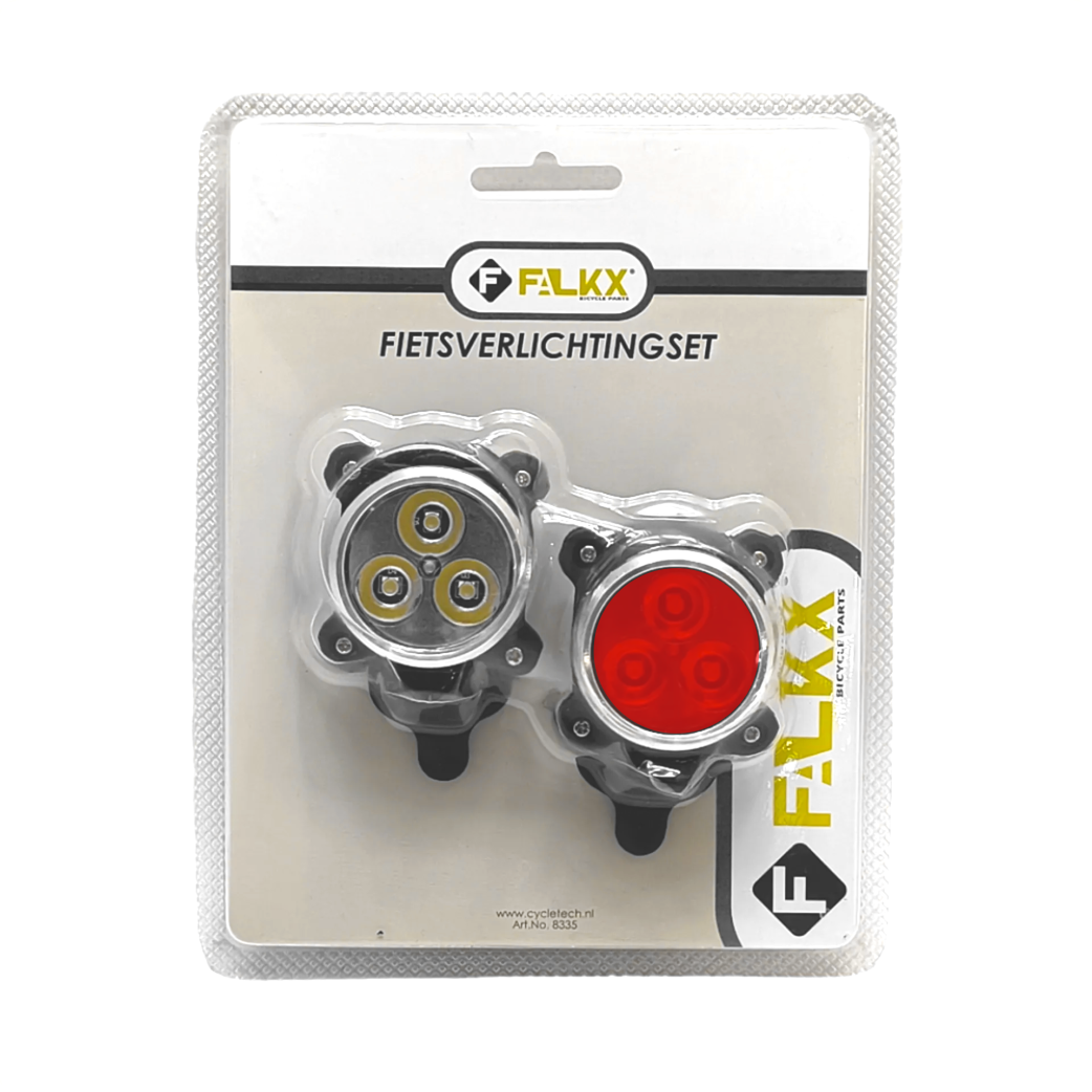 FALKX Tri Star Silikon LED Beleuchtungsset schwarz USB