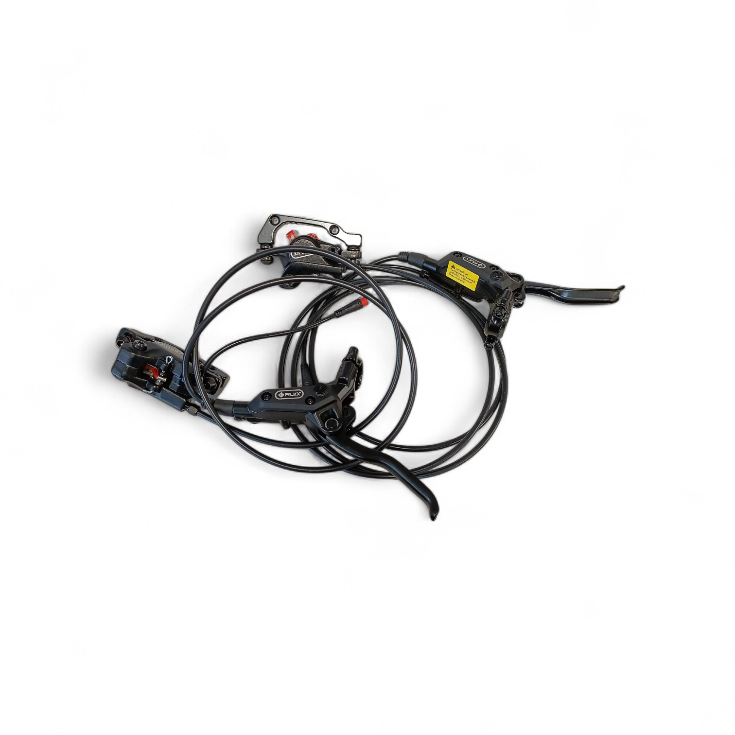 FALKX Scheibenbremsensatz, Kabellänge rechts 1700 mm, links 1000 mm.
Mit Abschaltautomatik.