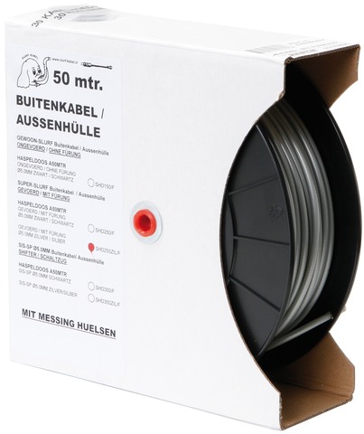 Slurf-Außenkabel-Umwerfer silber 50m