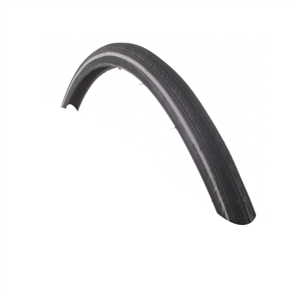 Deli-Reifen, Schwarz mit Reflexion, 27x 1¼, ETRTO 32-630