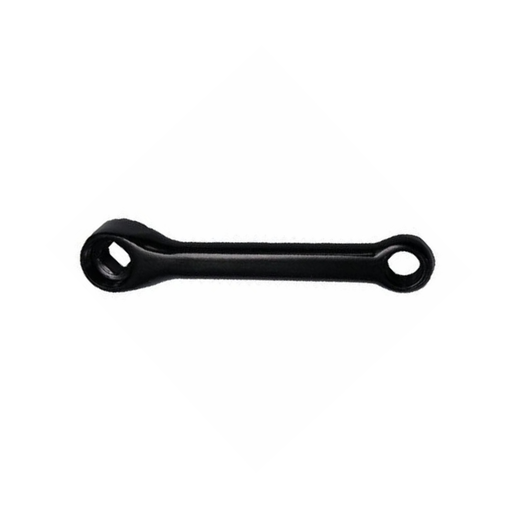 Kurbelstahl schwarz, Kurbellänge 152mm ohne Schlüssel