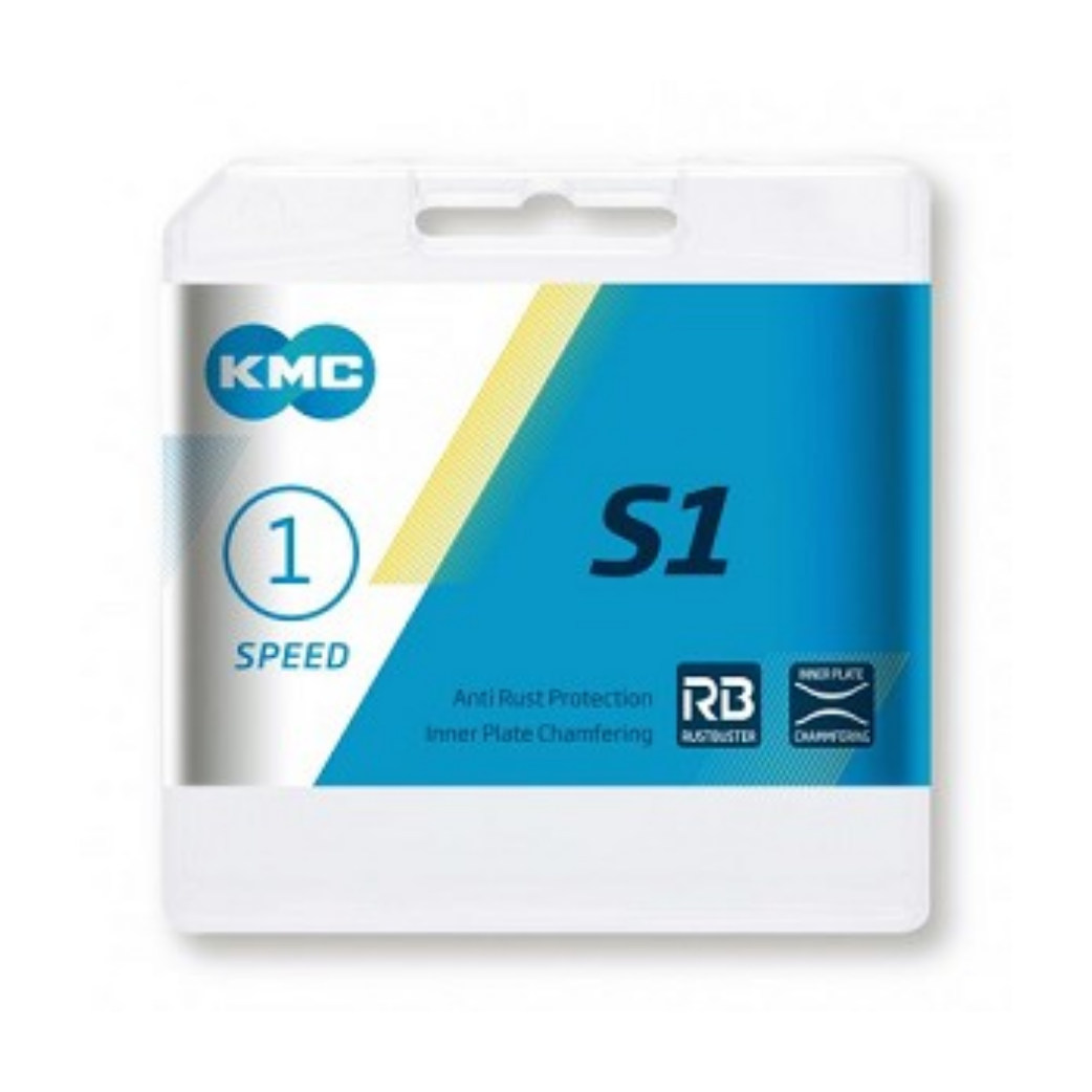 KMC-Kette S-1 RB 1/2x1/8, rostfrei, Singlespeed