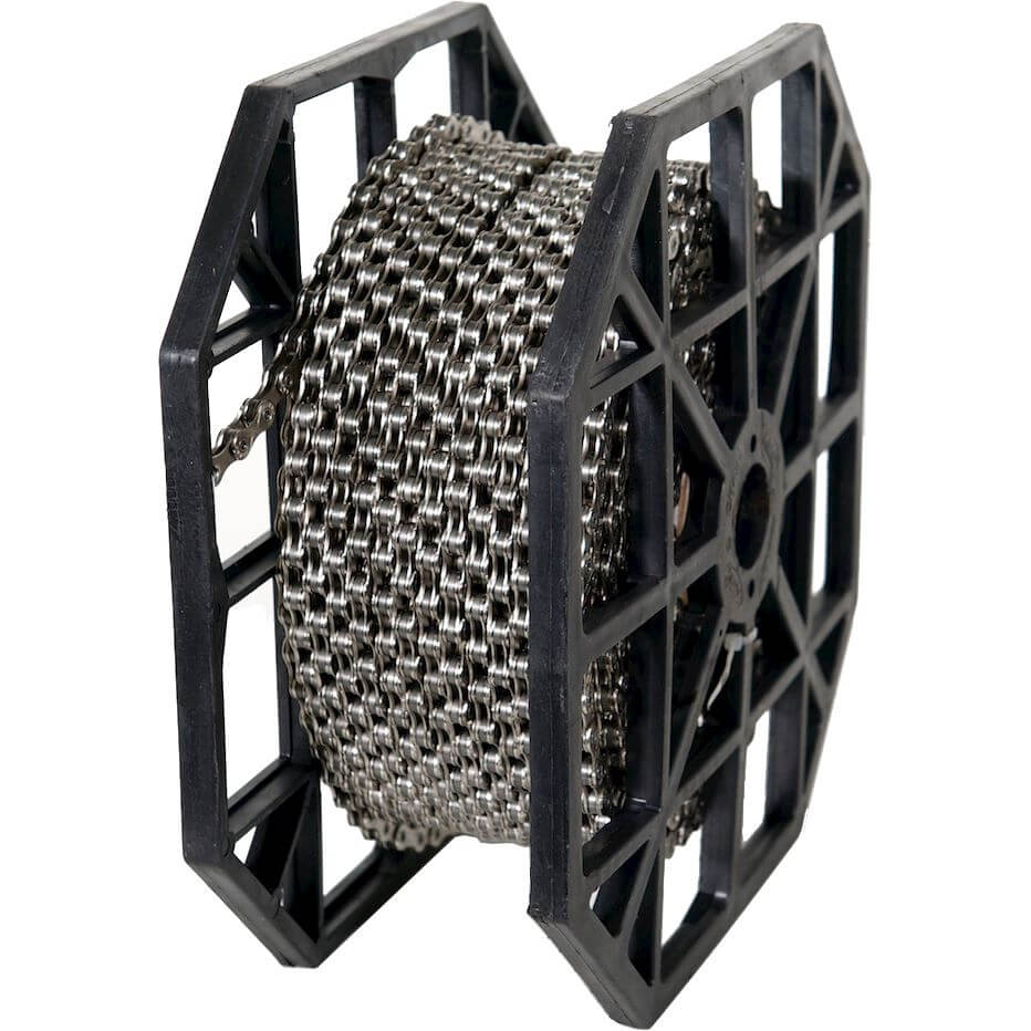 KMC Kette Z1 breit, 1/2 x 1/8 braun, 50 m auf Rolle inkl. 40 Verschlussglieder. Singlespeed