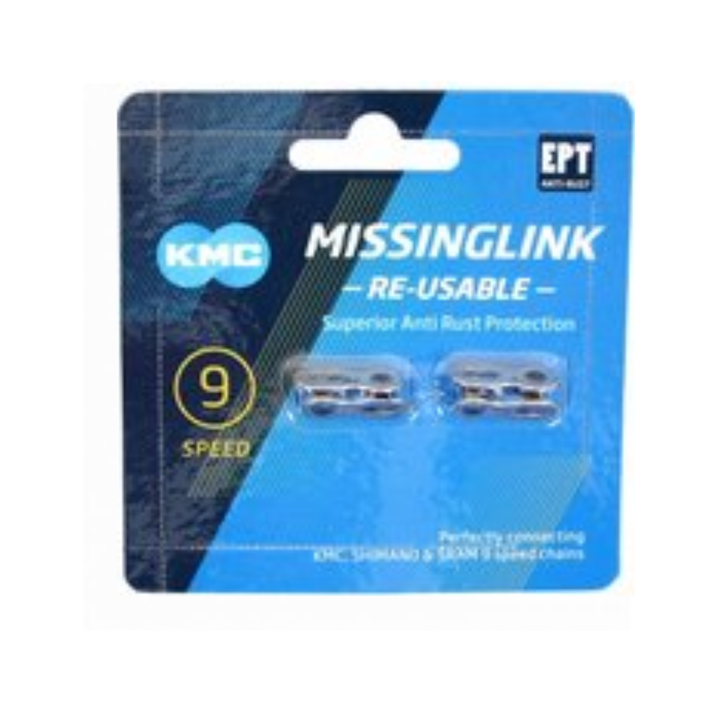 KMC-Kettenglied Missinglink 9-fach silber, EPT, 1/2x1128, rostfrei