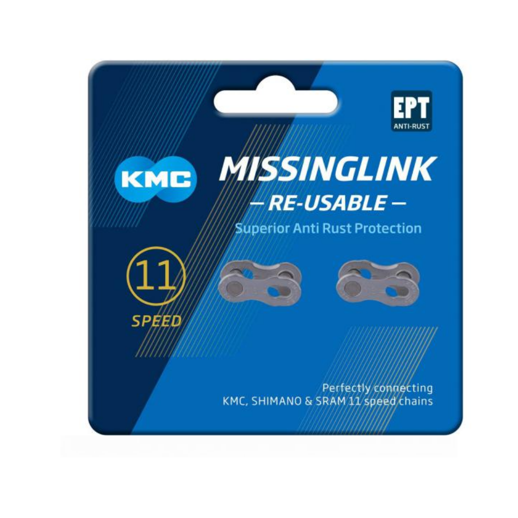 KMC-Kettenglied Missinglink X11-fach silber, EPT, 1/2x11/128, rostfrei