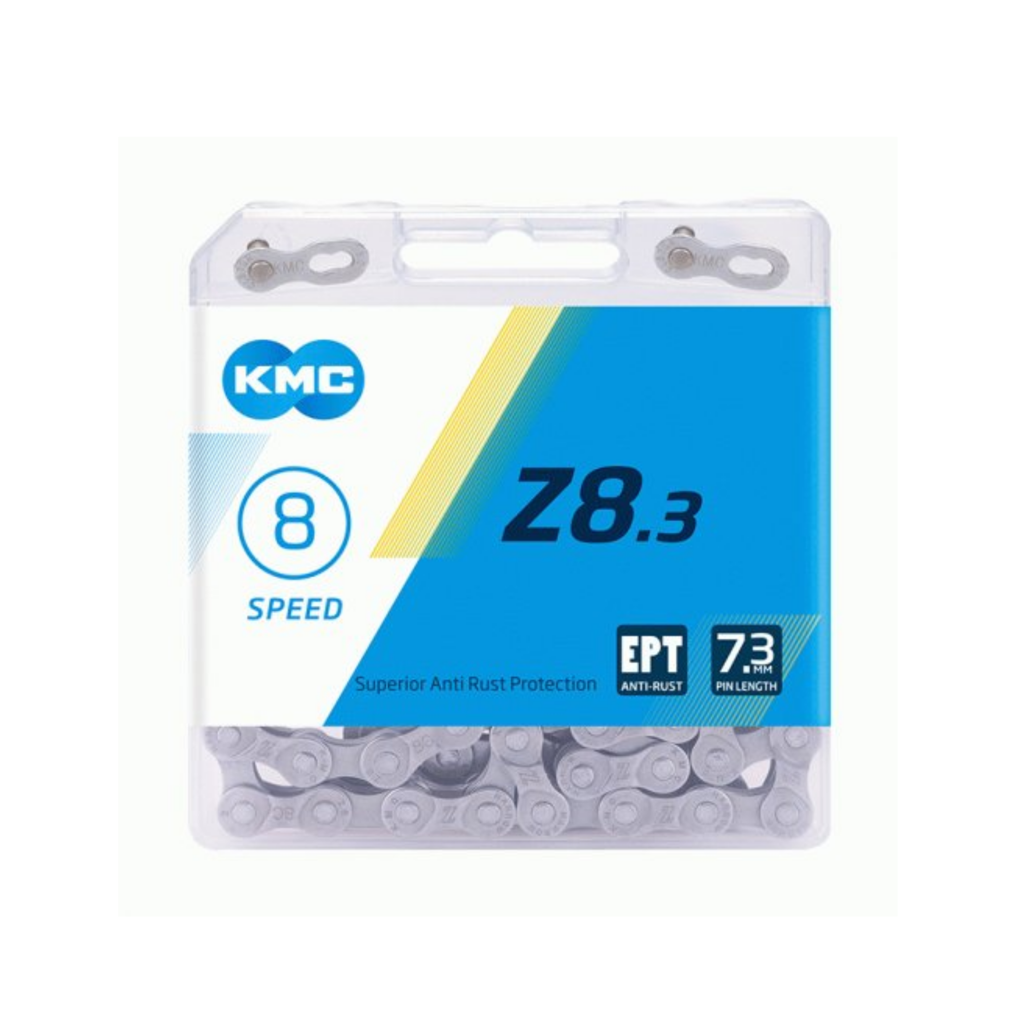 KMC-Kette Z8.3 Silber/Grau 1/2x3/32, 6/7/8-Gang.