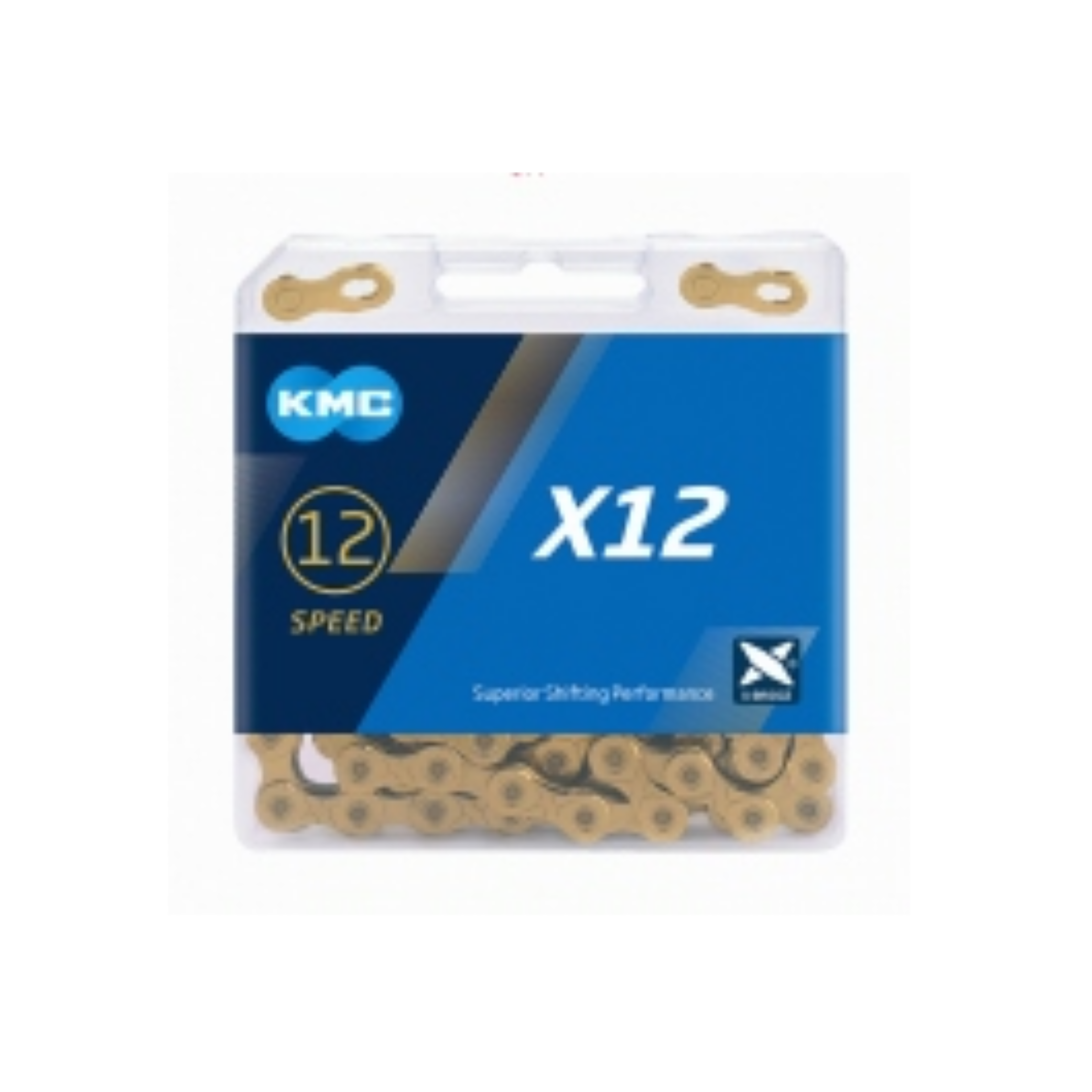 KMC-Kette X12 GOLD, Ti-Ni, 1/2x1128, 5,2 mm, 126 L 12-fach