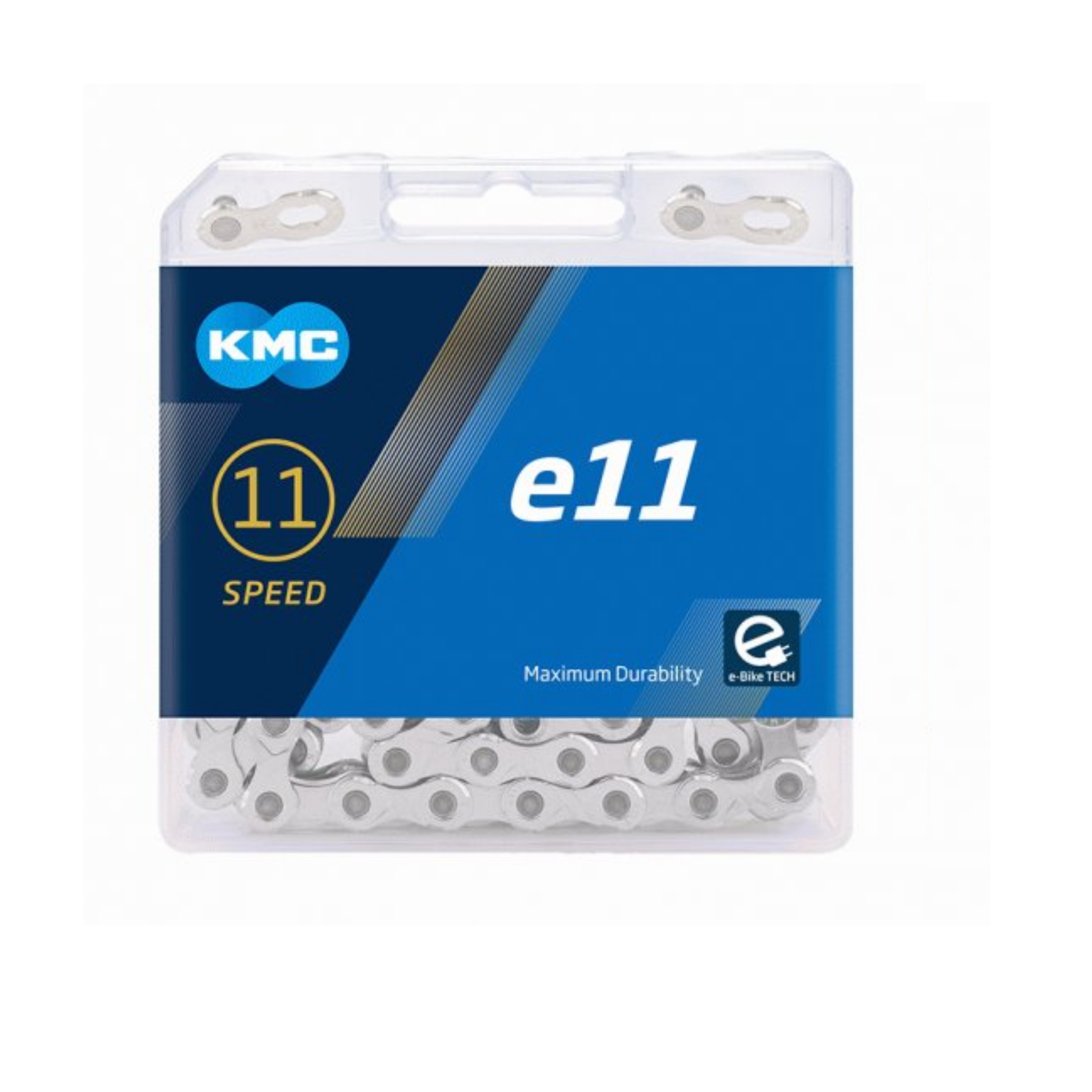 KMC Kette E11 Silber, 1/2x11/128, 11-fach Mittelmotor-E-Bike-Kette