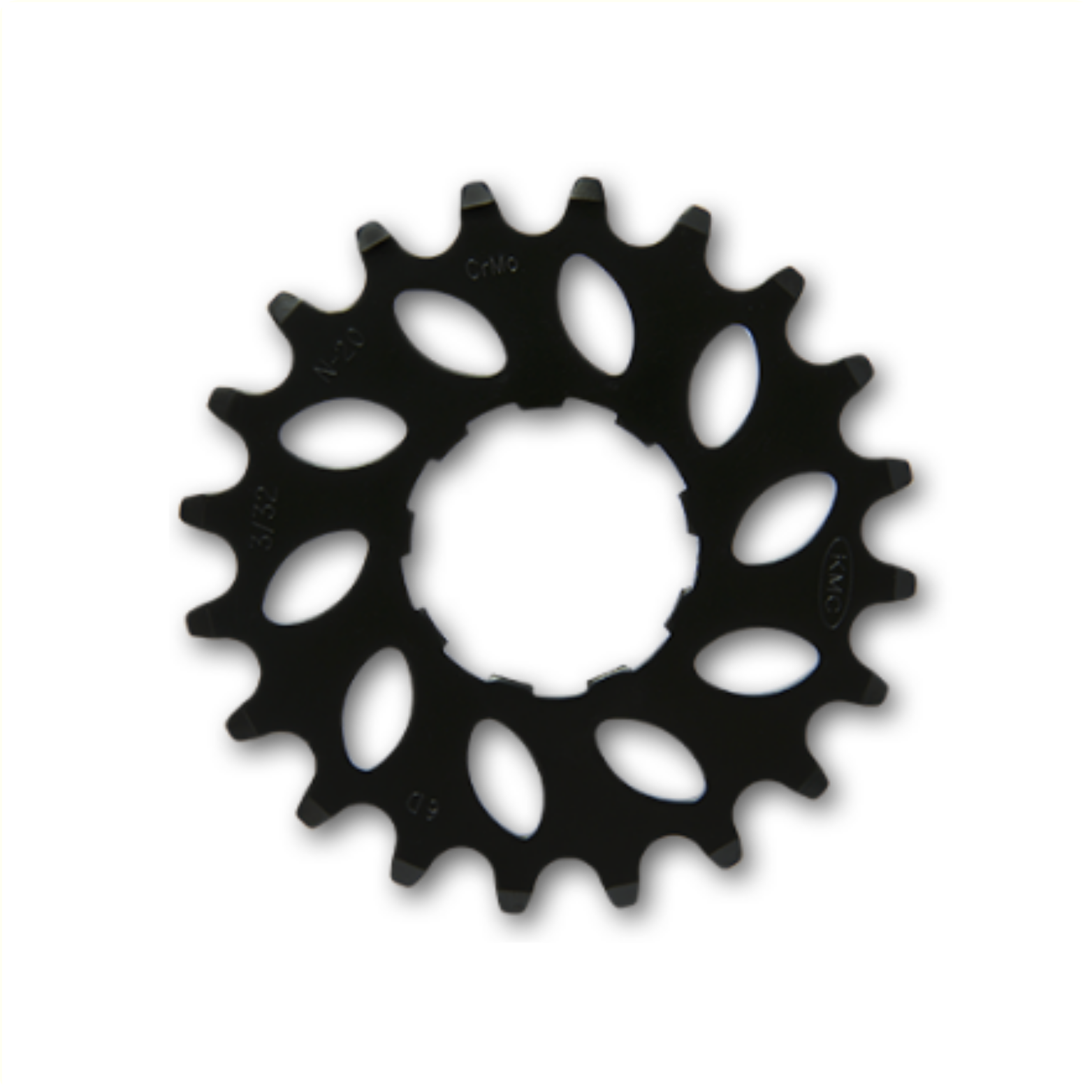 KMC-Ritzel R Enviolo schmales 20T-Hinterradritzel. Chromoly Schwarz 1/2x3/32.