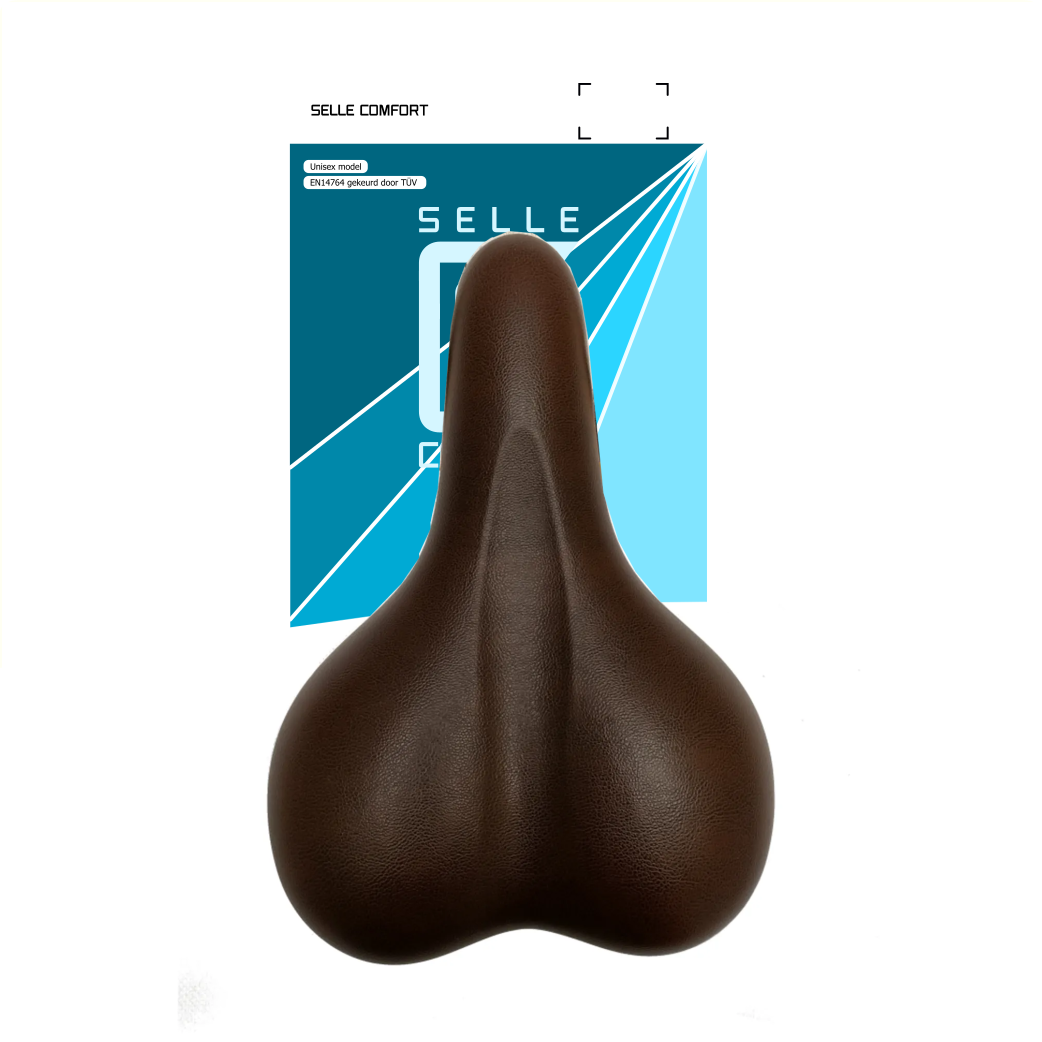 Selle Comfort Sattel braunes Gel, ohne Sattelgurt