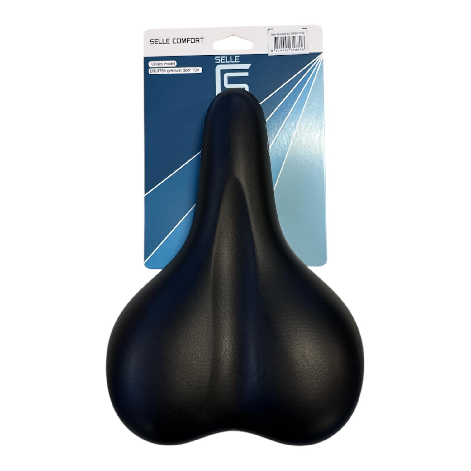 Selle Comfort Sattel schwarzes Gel, ohne Riemen