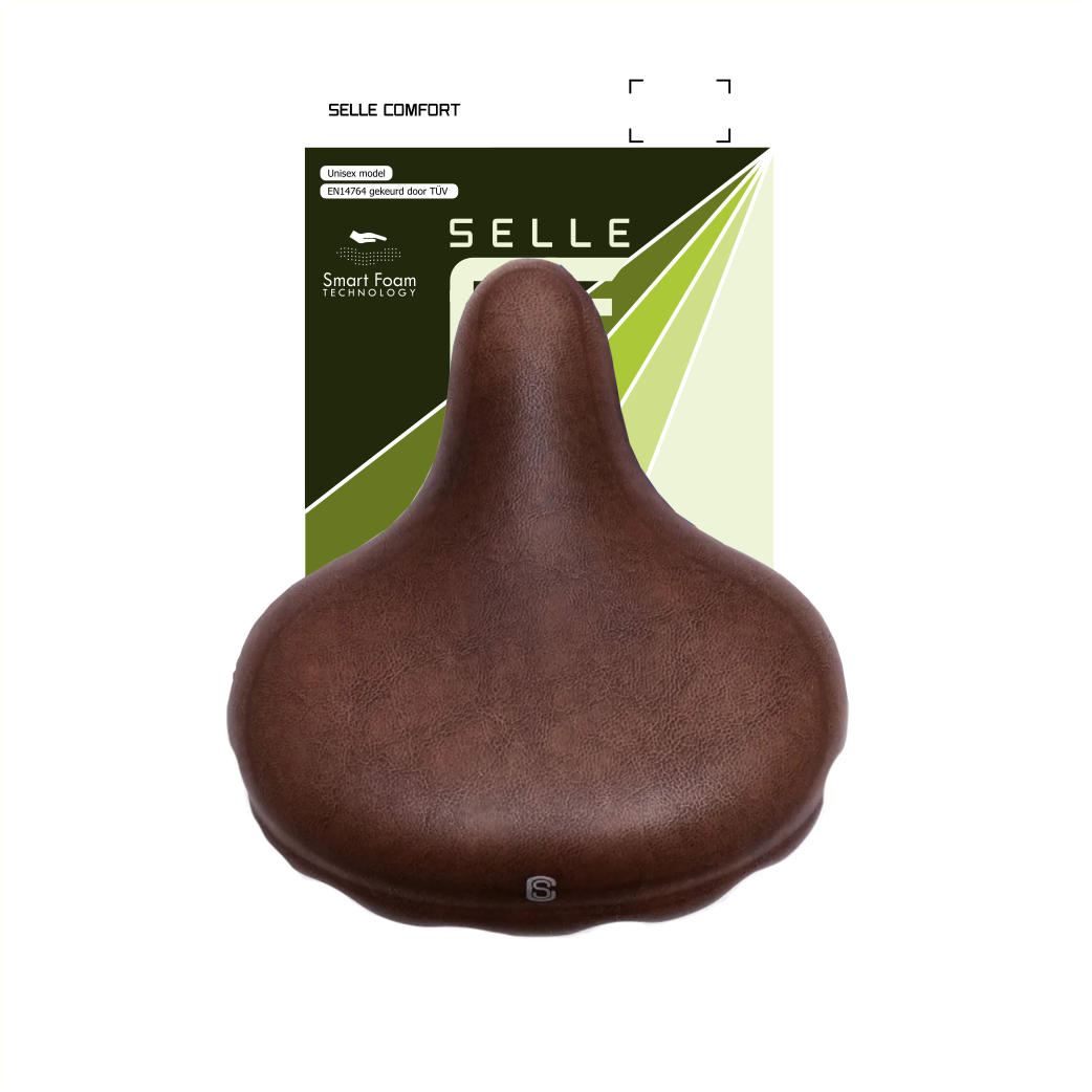 Selle Comfort Saddle Retro XL Brown. With smart foam technology, without saddle strap