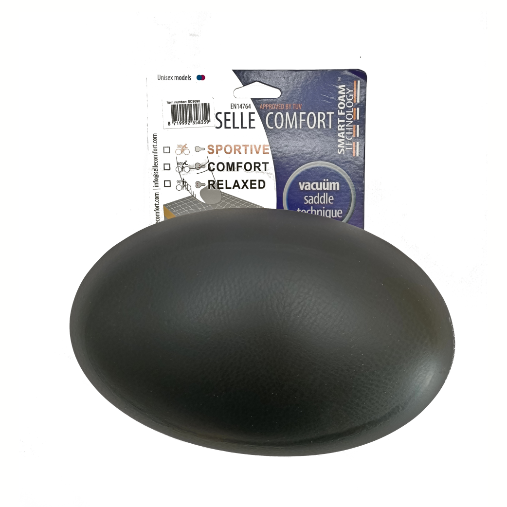 Selle Comfort Sattelrock mit Smart Foam-Technologie. Schwarz, ohne Sattelgurt