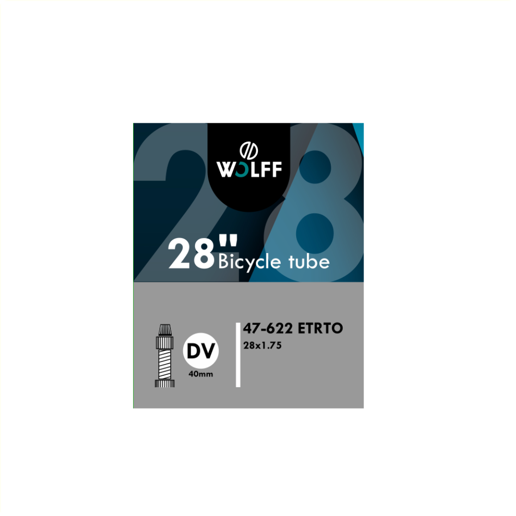 WOLFF Schlauch 28x1,75 ETRTO 47/622, Ventil: Dunlop Blitz/Holland Ventil 40mm