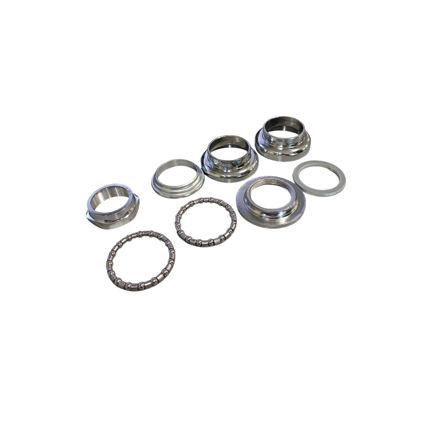 Neco Steuersatz 1", 22,4/30,0/27mm Chrom. GewindeversionNeco balhoofdstel 1" , 22.4/30.0/27mm chroom. draadversie