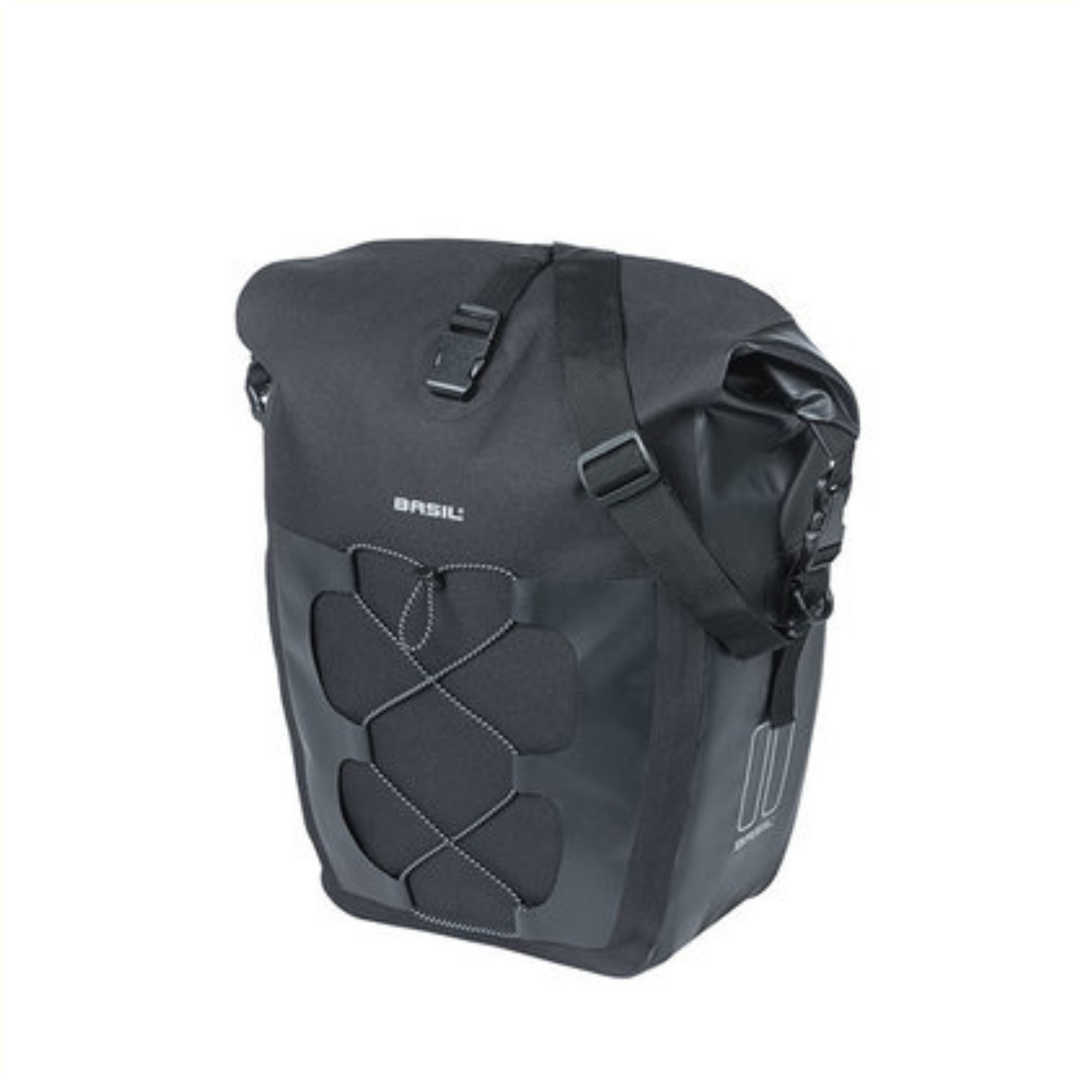 Basil Navigator Waterproof L Einzelfahrradtasche 25-31L Schwarz