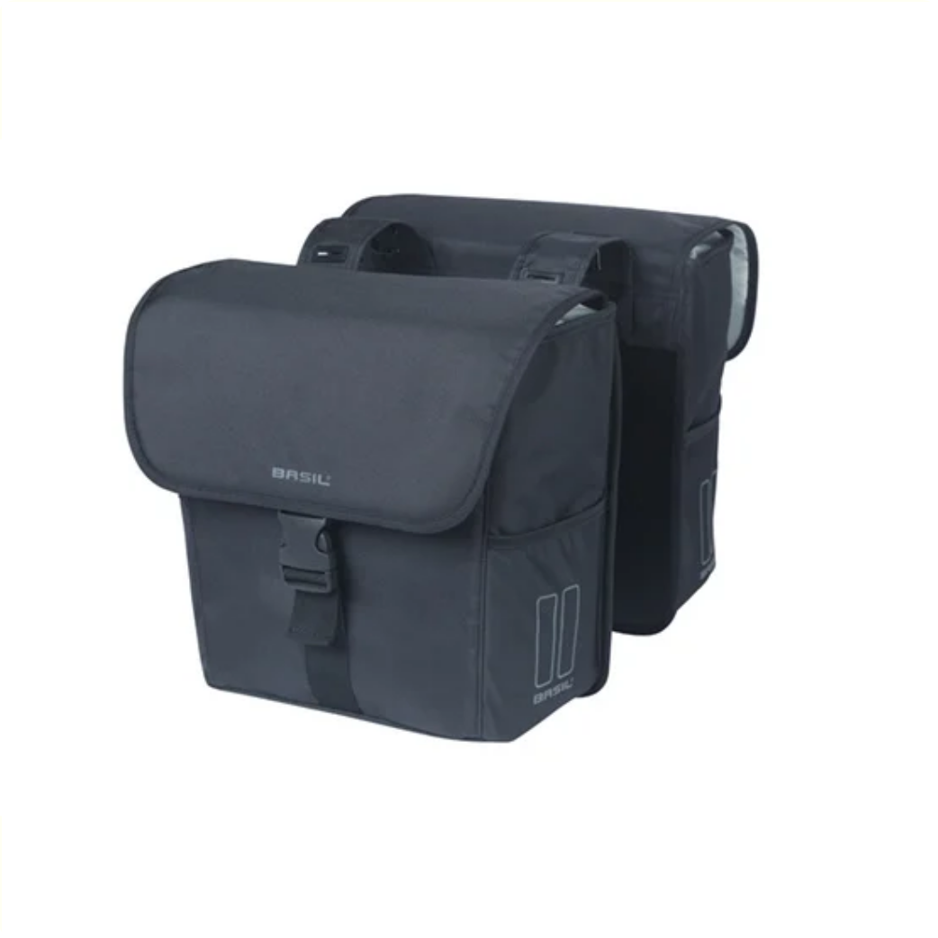 Basil Go Doppel-Fahrradtasche 32L Schwarz