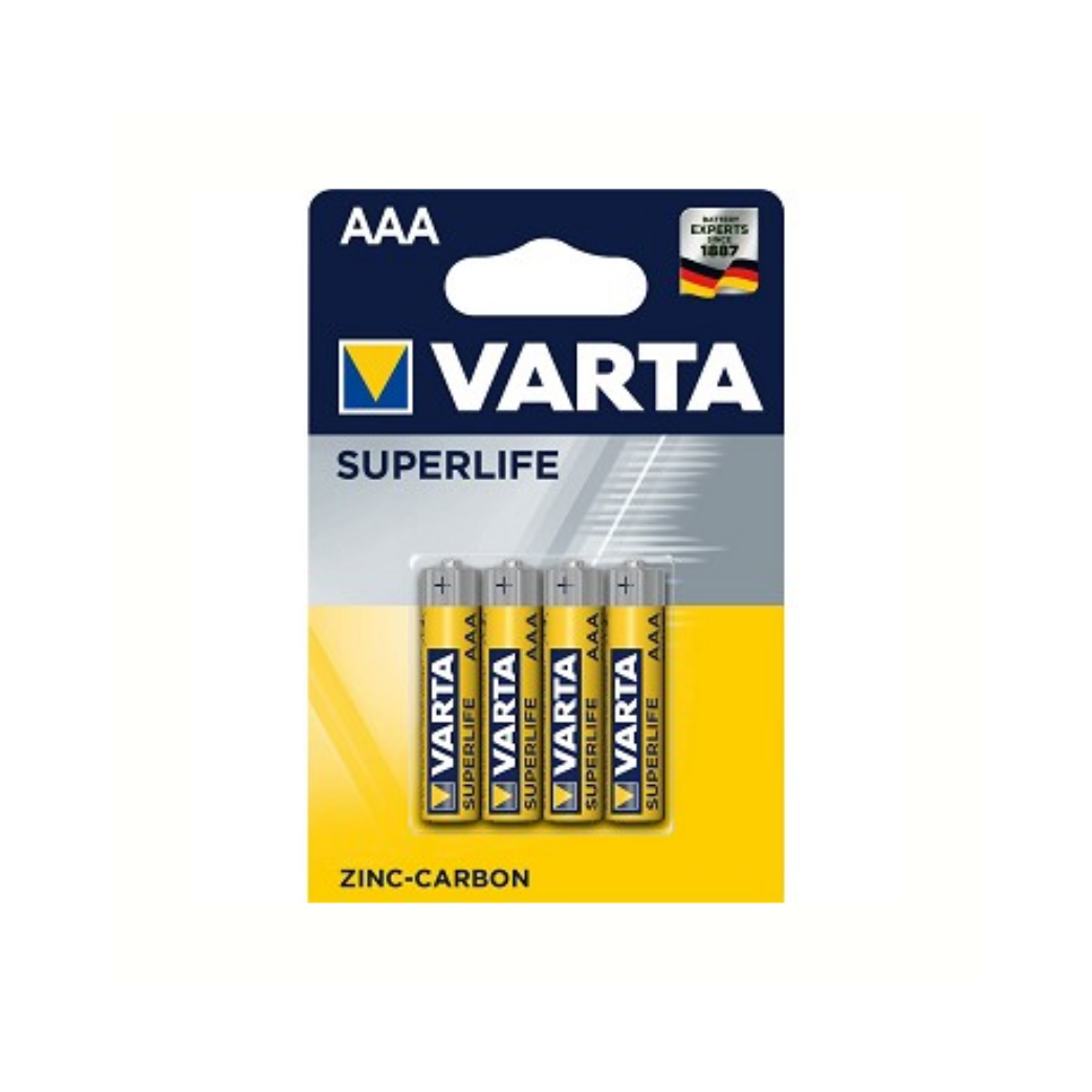Varta AAA Superlife Zink-Kohle-Batterien pro 4